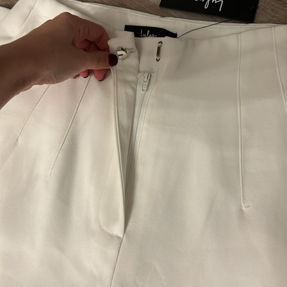 NWT Lulus white high waisted trouser - Picture 7 of 12